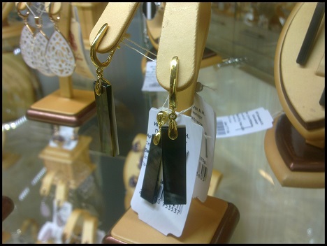 Серьги с перламутром и позолотой