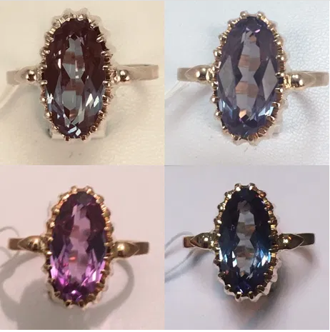 Александриты в советском золоте - настоящие или искусственные?